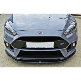 Накладка сплиттер на передний бампер вариант 2 на Ford Focus III RS рестайл